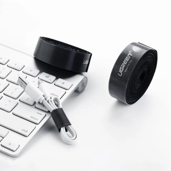  Taśma rzepowa rzep organizer do kabli 5m czarny - zdj. dodatkowe 3