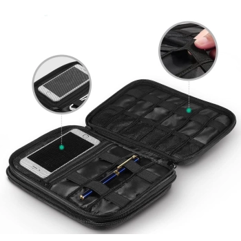  Etui pudełko na dysk twardy HDD SSD telefon kable akcesoria szary - zdj. dodatkowe 3