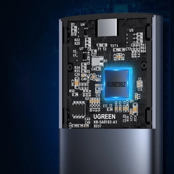  Kieszeń na dysk obudowa dysku twardego M.2 B-Key SATA 3.0 szary + kabel USB Typ C - zdj. dodatkowe 4