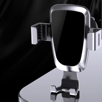  Grawitacyjny uchwyt samochodowy do smartfona na kratkę nawiewu czarny - zdj. dodatkowe 4