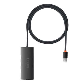  HUB adapter USB-A do 4xUSB-A 3.0 5Gb/s Lite Series czarny - zdj. dodatkowe 1