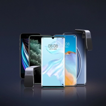  Magnetyczny uchwyt samochodowy na kratkę wentylacyjną nawiew srebrny - zdj. dodatkowe 10