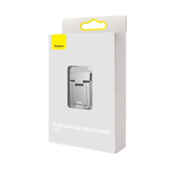  Podstawki nóżki do laptopa przyklejane składane 2szt. srebrny - zdj. dodatkowe 4