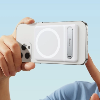  Stojak podstawka do telefonu składana z uchwytem magnetycznym biała - zdj. dodatkowe 10