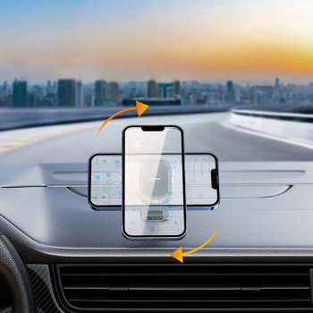  Uchwyt magnetyczny do telefonu na deskę rozdzielczą szary - zdj. dodatkowe 5