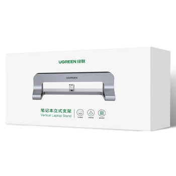  Stojak uchwyt podstawka na laptop tablet aluminiowy pionowy srebrny - zdj. dodatkowe 4