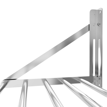  Półka ścienna składana ze stali nierdzewnej do 40 kg 100 x 45 cm - zdj. dodatkowe 3