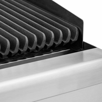  Grill lawowy na gaz ziemny ryflowany 50 x 47 cm 2 x 7200 W - zdj. dodatkowe 4