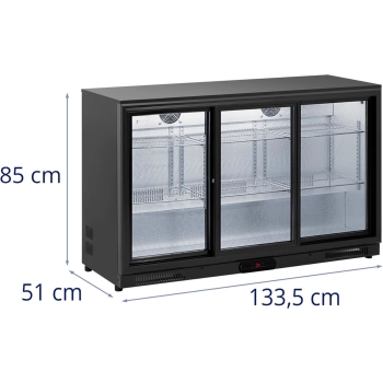  Lodówka chłodziarka barowa na napoje przeszklona 318 l 220 W - zdj. dodatkowe 6