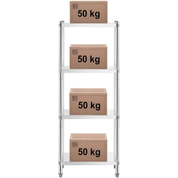  Regał metalowy magazynowy gastronomiczny do 200 kg 70 x 40 x 180 cm - zdj. dodatkowe 7