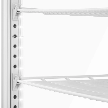  Witryna chłodnicza ekspozycyjna przeszklona 3 poziomy 58 l - biała - zdj. dodatkowe 4