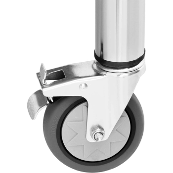  Stół metalowy gastronomiczny na kółkach z półką STAL 70 x 120 cm - zdj. dodatkowe 3