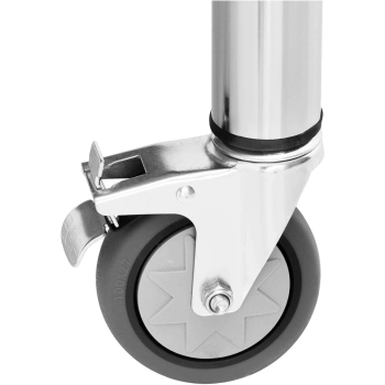  Stół metalowy gastronomiczny na kółkach z półką i rantem STAL 70 x 120 cm - zdj. dodatkowe 3