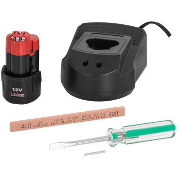  Nóż do kebaba elektryczny bezprzewodowy śr. 100 mm 3000 obr./min 80 W - zdj. dodatkowe 3