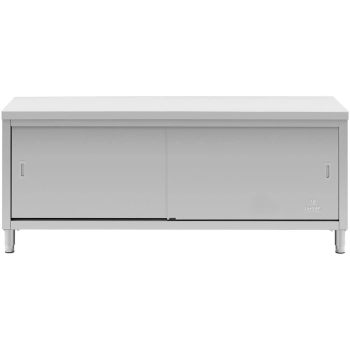  Stół blat roboczy centralny z szafką drzwi suwane 200 x 60 x 85.5 cm - zdj. dodatkowe 4