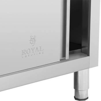  Stół blat roboczy centralny z szafką z drzwiami suwanymi i 3 szufladami 180 x 70 x 85 cm - zdj. dodatkowe 2