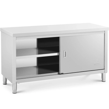  Stół blat roboczy centralny z szafką drzwi suwane 150 x 60 x 85 cm - zdj. dodatkowe 1