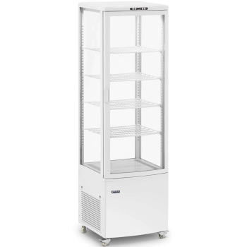  Witryna chłodnicza ekspozycyjna przeszklona 4 półki 238 l - biała - zdj. dodatkowe 1