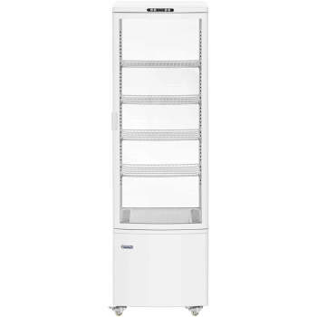  Witryna chłodnicza ekspozycyjna przeszklona 4 półki 238 l - biała - zdj. dodatkowe 6