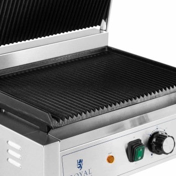  Grill kontaktowy elektryczny ryflowany 33 x 22 cm 2200 W - zdj. dodatkowe 2