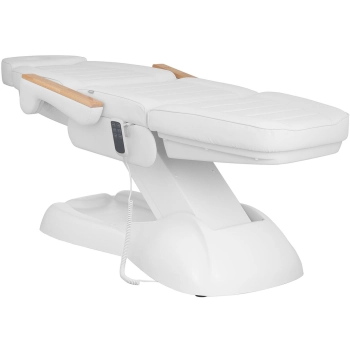  Fotel kosmetyczny do tatuażu masażu spa z pilotem SAN MARINO - biały - zdj. dodatkowe 2