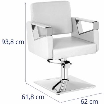  Fotel fryzjerski barberski kosmetyczny Physa BRISTOL - biały - zdj. dodatkowe 8