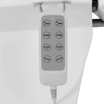  Fotel kosmetyczny do tatuażu masażu spa elektryczny BATTIPAGLIA - biały - zdj. dodatkowe 2