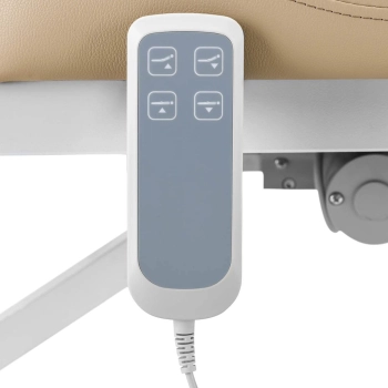  Łóżko stół kosmetyczny do masażu elektryczny 2 silniki 150 kg LYON - ciemny beż - zdj. dodatkowe 2