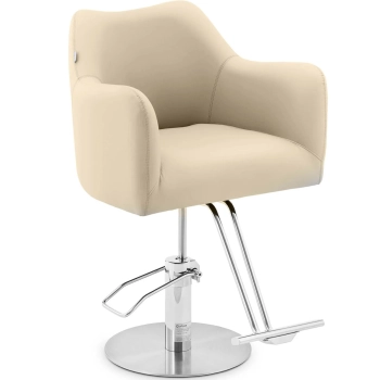  Fotel fryzjerski barberski kosmetyczny z podnóżkiem Physa TILBURY - beżowy - zdj. dodatkowe 1
