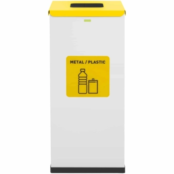  Kosz pojemnik do segregacji sortowania śmieci odpadów 60 l - metal plastik - zdj. dodatkowe 5