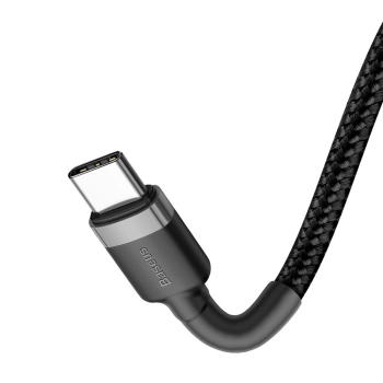  Wytrzymały elastyczny kabel przewód USB-C PD PD 2.0 60W 20V 3A QC3.0 1M czarny-szary - zdj. dodatkowe 5