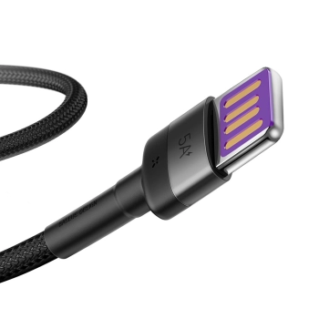  Wytrzymały Kabel przewód USB USB-C 40W Quick Charge 3.0 QC 3.0 1m szaro-czarny - zdj. dodatkowe 1