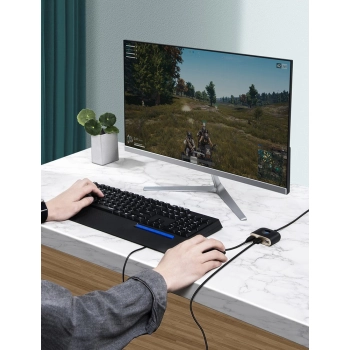  Adapter przejściówka HUB 4w1 USB Adapter USB3.0 TO USB3.0*1+USB2.0*3 1m Black - zdj. dodatkowe 9