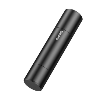  Młotek bezpieczeństwa zbijak do szyb + nóż do cięcia pasów szary 2w1 - zdj. dodatkowe 3