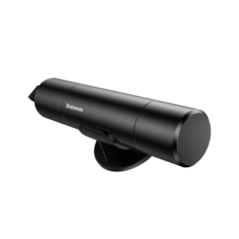  Młotek bezpieczeństwa zbijak do szyb + nóż do cięcia pasów szary 2w1 - zdj. dodatkowe 4