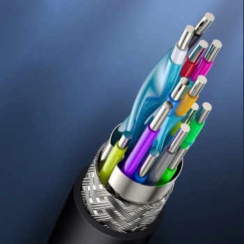  Kabel przewód HDMI 2.0 4K 60 Hz 3D HDR 18 Gbps 1 m czarny - zdj. dodatkowe 9