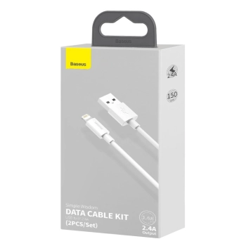  2x kabel USB Iphone Lightning szybkie ładowanie Power Delivery 1.5 m biały - zdj. dodatkowe 9