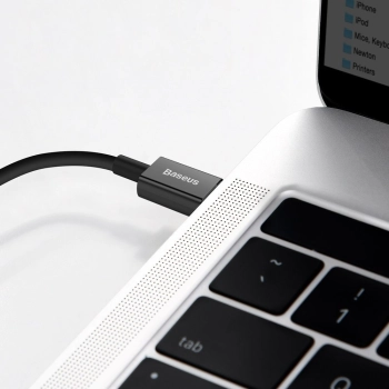  Superior kabel przewód USB-C Iphone Lightning do szybkiego ładowania 20W 1m czarny - zdj. dodatkowe 9
