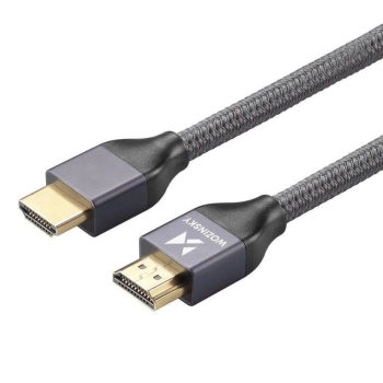  Kabel przewód HDMI 2.1 8K 60 Hz 48 Gbps 4K 120 Hz 2K 144 Hz 5 m srebrny - zdj. dodatkowe 10