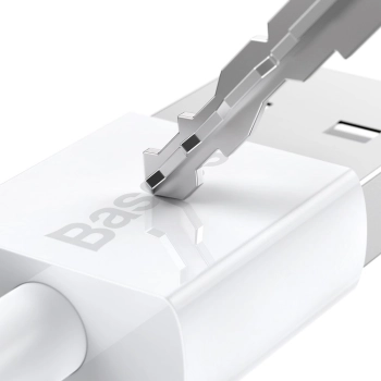  Superior kabel przewód USB microUSB do szybkiego ładowania 2A 1m biały - zdj. dodatkowe 3