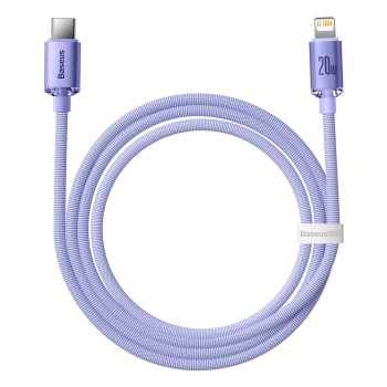  Kabel przewód do szybkiego ładowania i transferu danych USB-C Iphone Lightning 20W 1.2m fioletowy - zdj. dodatkowe 3