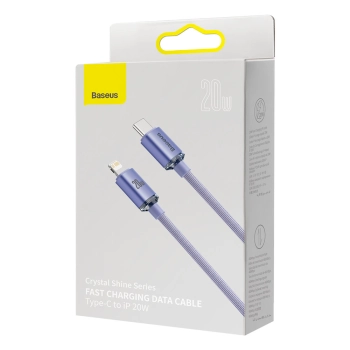  Kabel przewód do szybkiego ładowania i transferu danych USB-C Iphone Lightning 20W 1.2m fioletowy - zdj. dodatkowe 4