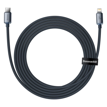  Kabel przewód do szybkiego ładowania i transferu danych USB-C Iphone Lightning 20W 2m czarny - zdj. dodatkowe 3