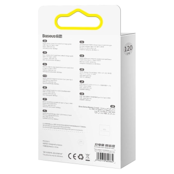  Kabel przewód do szybkiego ładowania i transferu danych USB-C USB-C 100W 1.2m czarny - zdj. dodatkowe 5