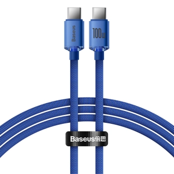 Kabel przewód do szybkiego ładowania i transferu danych USB-C USB-C 100W 1.2m niebieski