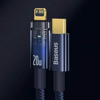  Explorer Series kabel przewód USB-C Iphone Lightning 20W 1m niebieski - zdj. dodatkowe 10