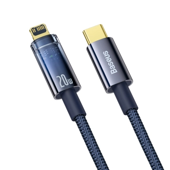  Explorer Series kabel przewód USB-C Iphone Lightning 20W 1m niebieski - zdj. dodatkowe 1