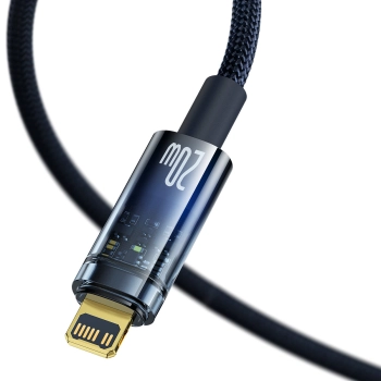  Explorer Series kabel przewód USB-C Iphone Lightning 20W 1m niebieski - zdj. dodatkowe 2