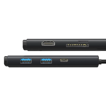  Lite Series wielofunkcyjny HUB USB-C 2 x USB 3.0 USB-C HDMI 1.4 SD-TF czarny - zdj. dodatkowe 3
