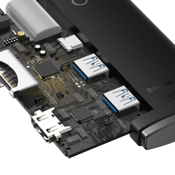  Lite Series wielofunkcyjny HUB USB-C 2 x USB 3.0 USB-C HDMI 1.4 SD-TF czarny - zdj. dodatkowe 7